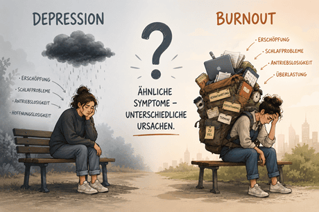 Burnout oder Depression? Wie erkennst Du den Unterschied?